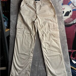 Hollister Tan Wide Leg Pants Cotton Blend